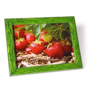 Fantasierahmen gefüllt mit Ostergras, für Foto 18 x 24 cm